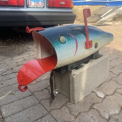 Vintage Fish Mail Box 