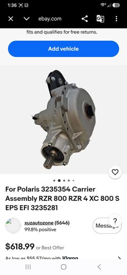 Polaris RZR 800 Carrier Assembly (contact info removed)