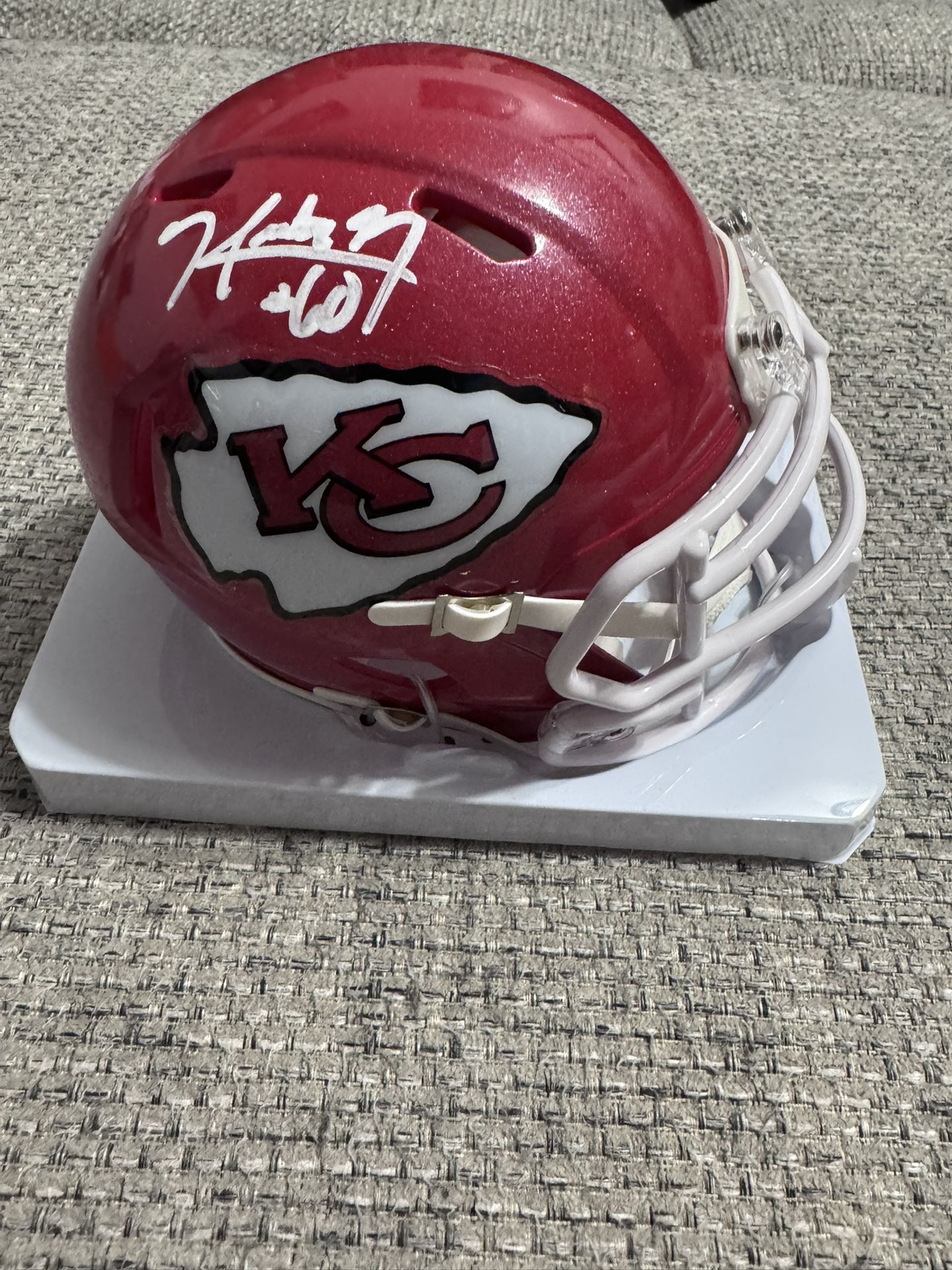 Hunter Nourzad Signed Autograph Mini Helmet - Beckett Coa - Kansas City Chiefs