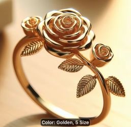 Vintage rose flowers ring