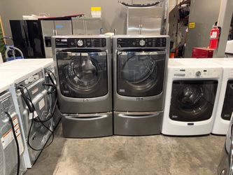 MAYTAG XL CAPACITY WASHER DRYER ELECTRIC SET FREE DELIVERY