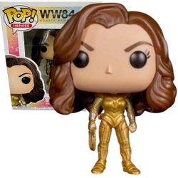Funko Pop! Heroes WW84: DC Comics Wonder Woman Golden Armor (Amazon Exclusive)