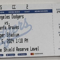 Los Angeles Dodgers VS. Atlanta Braves 