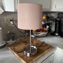 Pink Circular Lamp
