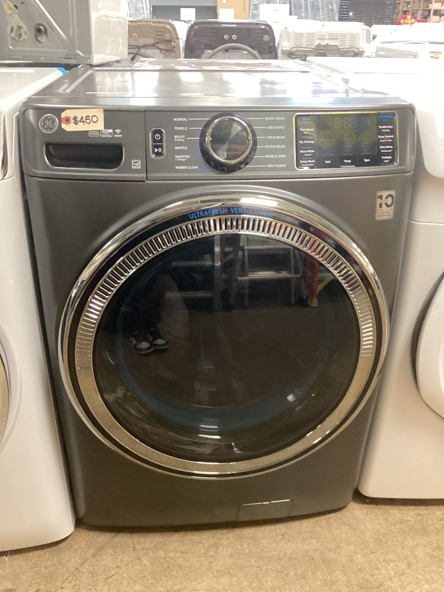 GE Smart 5.3 cu.ft. Front Load Washer With Ultra Fresh Vent System