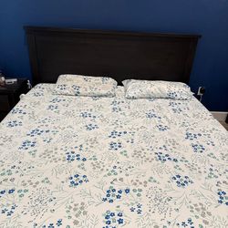 Living spaces king bed frame n night stands