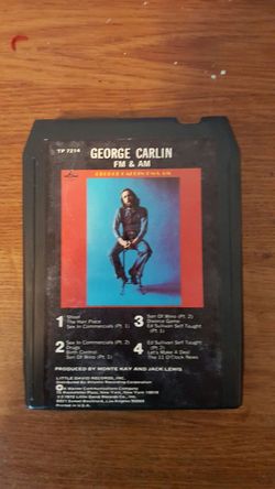 Vintage George Carlin FM & AM 8 Track Cartridge