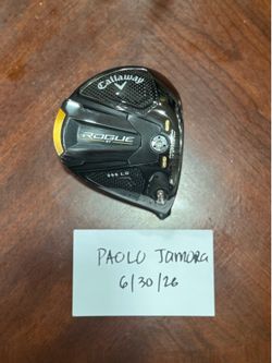Used Callaway Rogue ST Triple Diamond LS 9 degrees with cover Driver Head only