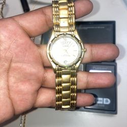 Gold watch 