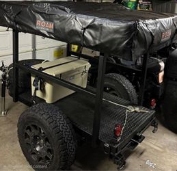 Offroad Black steel frame trailer on Methods.