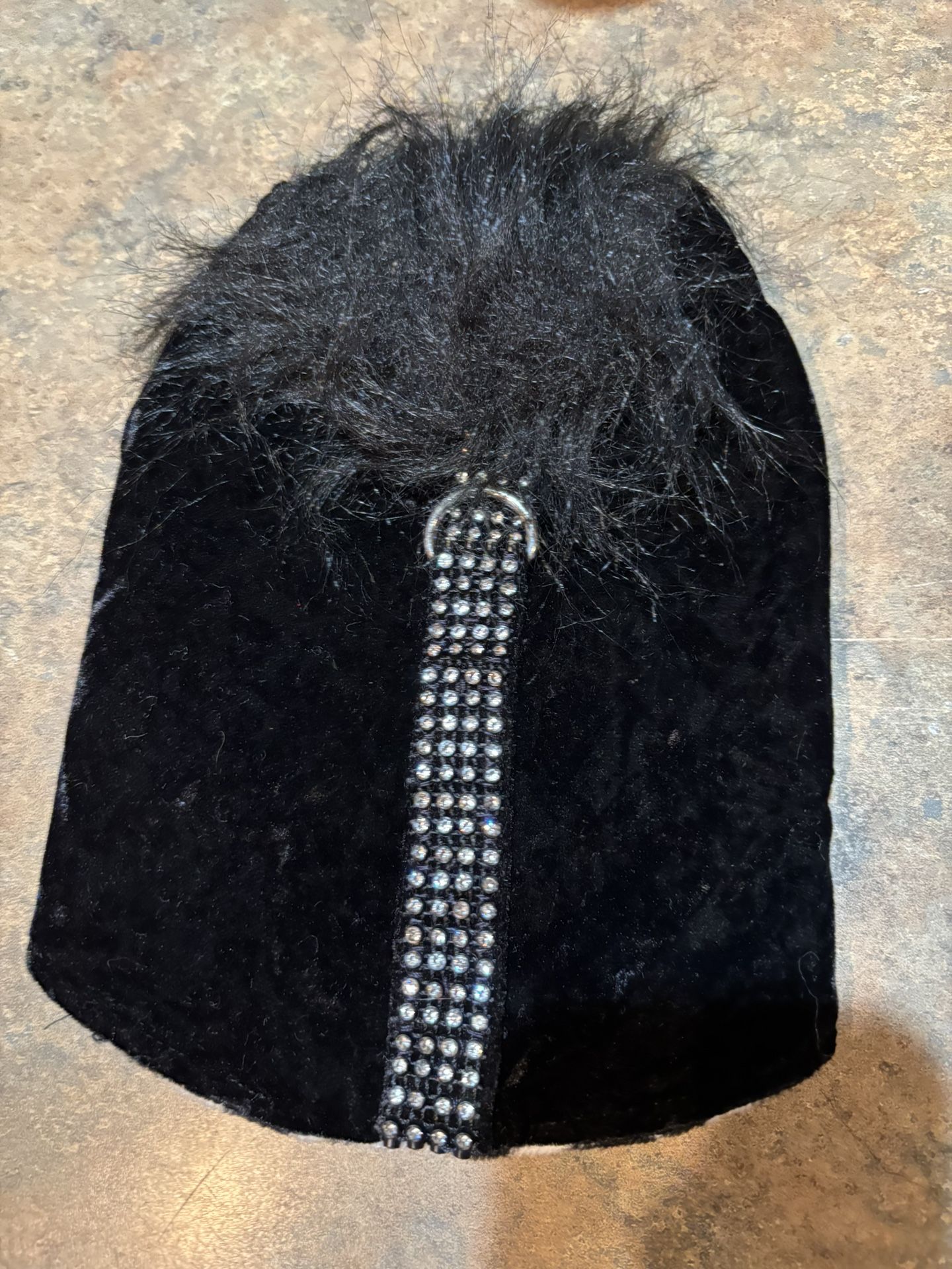 Dog Couture jacket. Dog fancy. Dog coat. Dog blinged XXS/XS. With harness loop