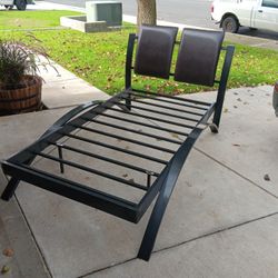 Metal twin bed frame