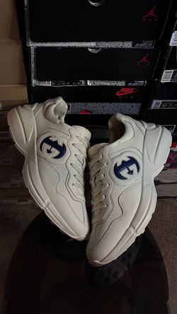 authentic Gucci Rhyton 'Interlocking G Ivory Blue'