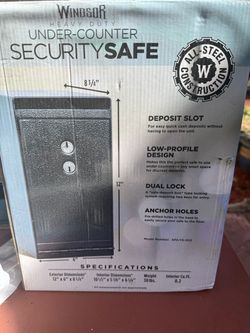 Undercounter safe Windsor unopened
