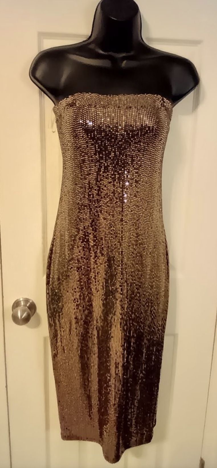 Gold Sequin Dress