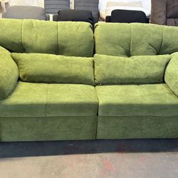 88” Large Pull Out Sofa Bed, Convertible Sleeper Sofa Couch With Pullout Bed, 2 In 1 Sofa Bed Couch ,For Living Room Office,Green