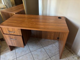Medium brown desk