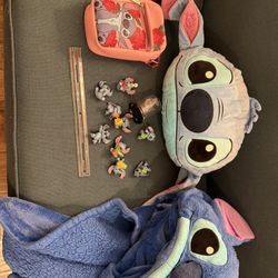 Pink Stitch Purse, Stitch Figures, Stitch Pillow, Stitch Blanket
