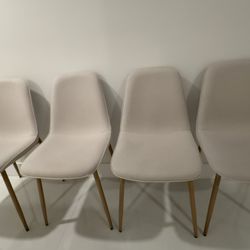 4 Beige Dining Chairs