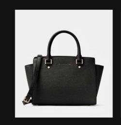 NEW Banana Republic Women Black Purse Handbag Satchel Crossbody Shoulder Bag Not Mk