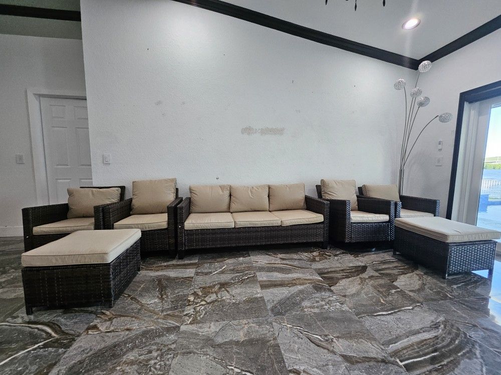 New Patio Furniture With Fire Place