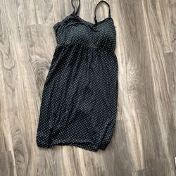 Motherhood Polka Dot Nursing Nighttime Dress