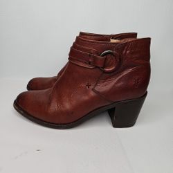 Frye Boots Women's Leather Ankle Brown Size 8