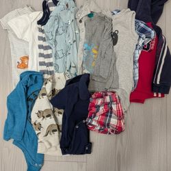 12M Baby Boy Clothes Bundle • Adidas, Carter’s & Dinosaur Prints