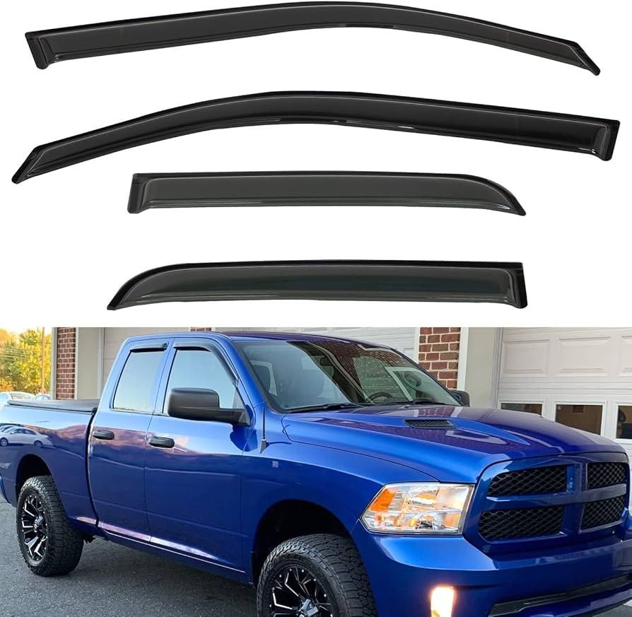 Brand new window visors for Ram 1500 (Quad Cab) 4 piece will fit 2009-2016
