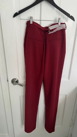 Brand new red wide-leg pants