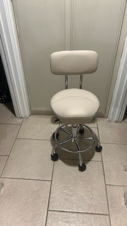 Saddle seat stool new beige color