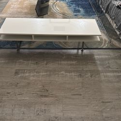 Modern High Gloss White Coffee Table