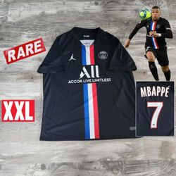 Jordan PSG X Mbappe 7 19/20 Fourth 4th Soccer Jersey 