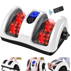 TISSACRE Shiatsu Foot Massager with Heat-Foot Massager Machine for Neuropathy, Plantar Fasciitis and Pain Relief-Massage Foot, Leg, Calf, Ankle with D