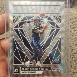 2023 Panini Donruss Optic Jaxon Smith-Njigba Silver Diamond Hands RC