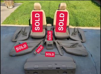 2013 BMW Tan/beige FULL INTERIOR ONLY  · Satin silver Matt trim strips