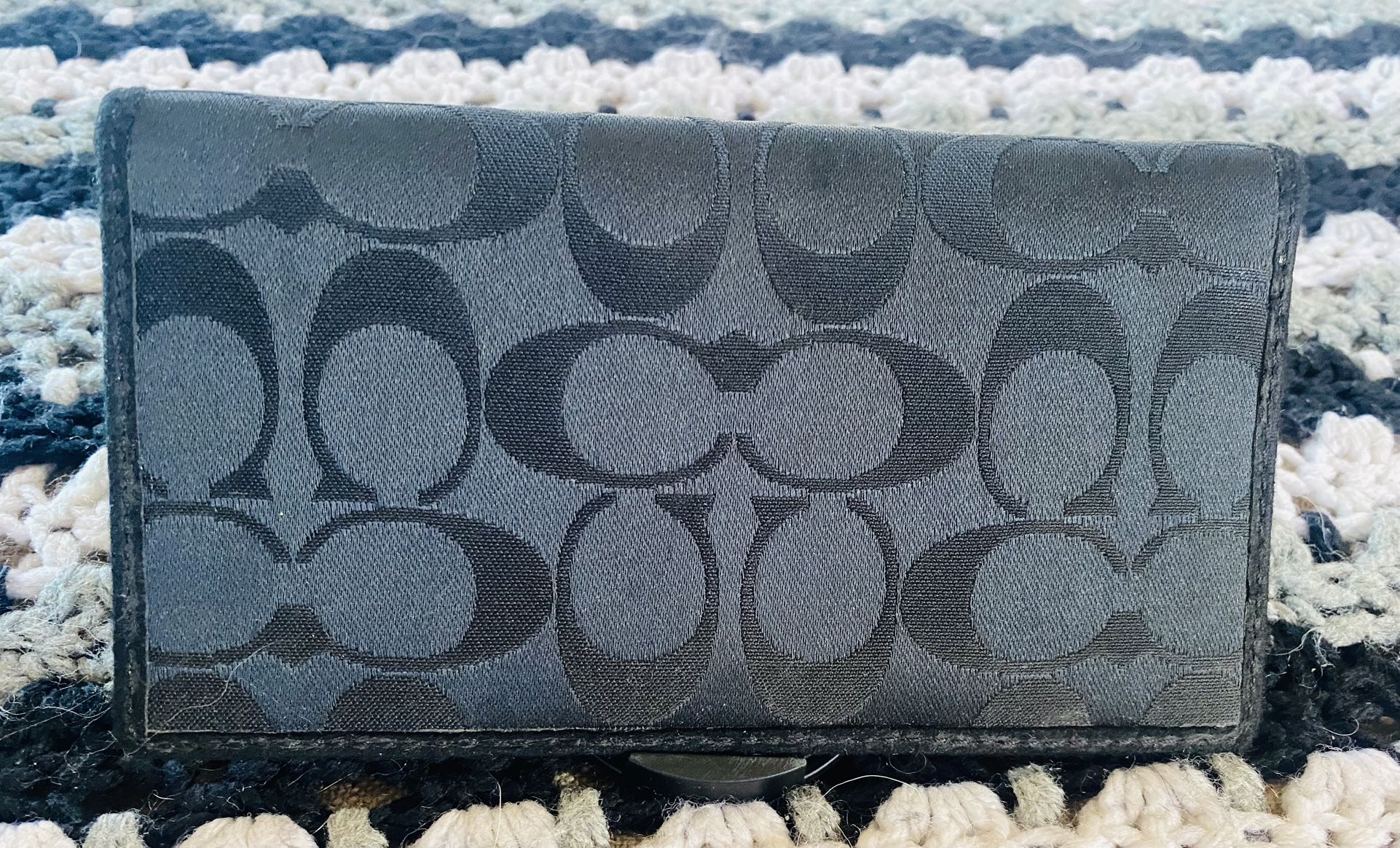 COACH CHECKBOOK WALLET