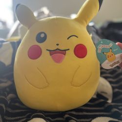 Winking Pikachu Squishmallow