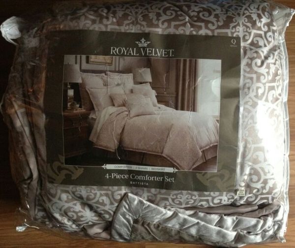 New Royal Velvet Mayfair 4 Pc Comforter Set Queen For Sale In