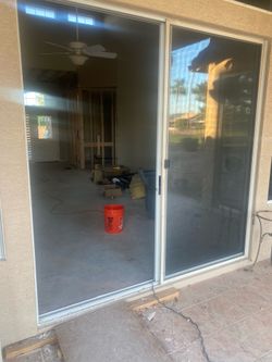 Free 8’X8’ sliding glass door 6’X9’ window