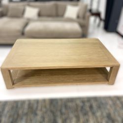 Thomas Coffee Table-Bleached Oak🚛DELIVERY AVAILABLE