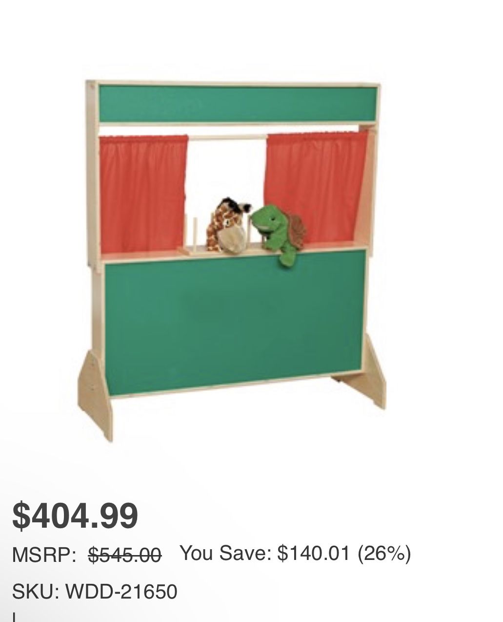 Deluxe Puppet Theater With Chalkboard