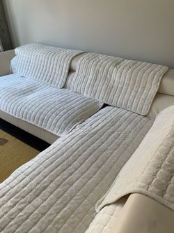 Moving sale white couch