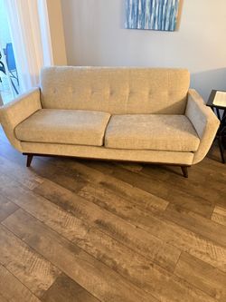 Mid-Century Modern  Style Tufted Sofa