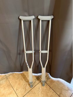 Lightweight Adjustable Crutches - Like New Condition - Pair