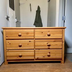 6 Drawer Wooden Cabinet Dresser 