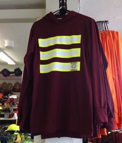 High Visibility Safety Long Sleeve Shirt with Hoodie