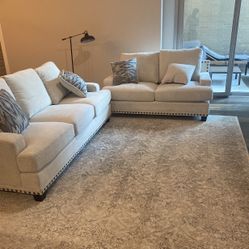 Ivory Couch Set . 