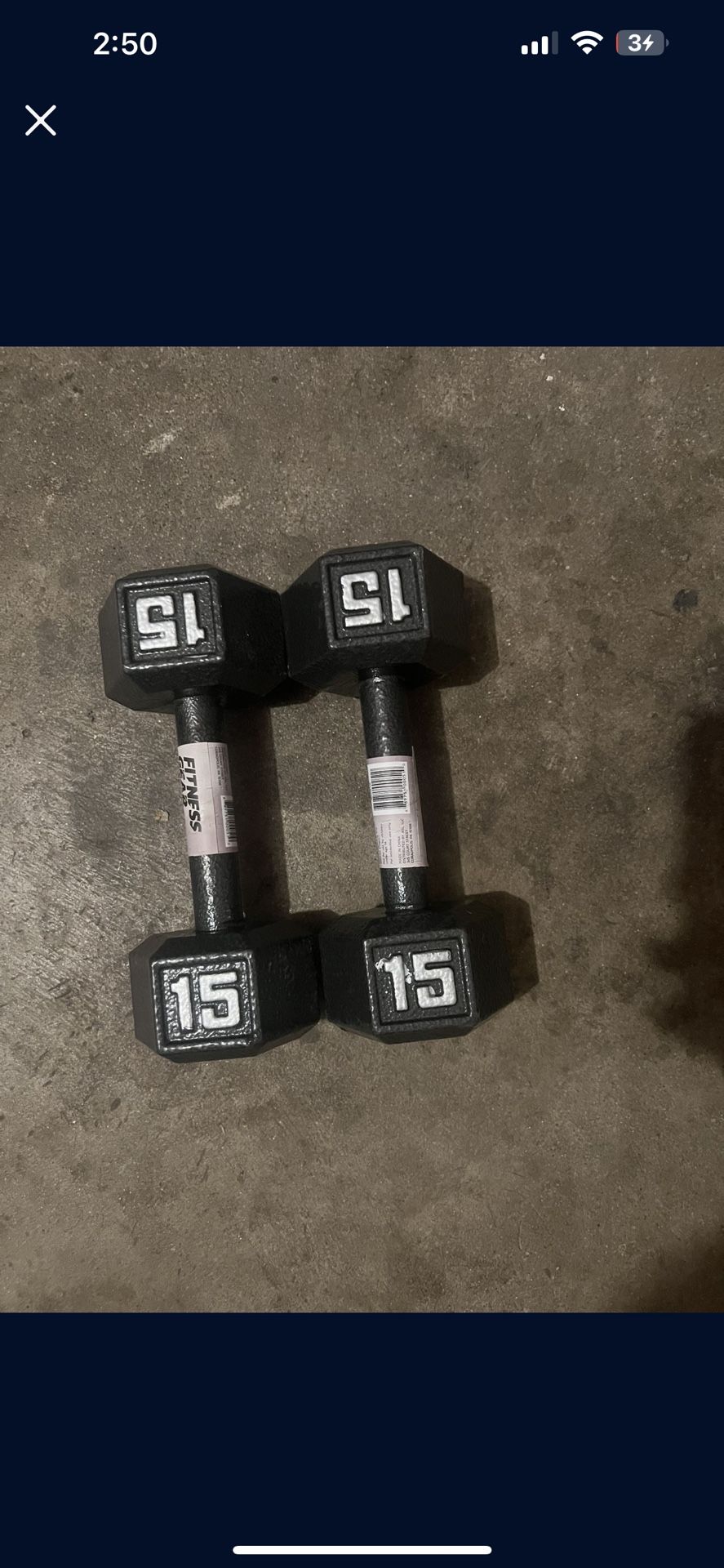 15 Pound Dumbbells 