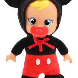 Cry Babies Disney 9" Plush Baby Doll Tiny Cuddles Inspired by Disney Mickey Mouse  (NEW)